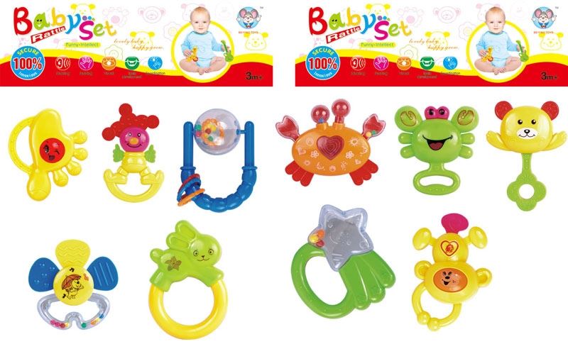 BABY RATTLE (5 PCS, 2 ASST.) - HP1105370