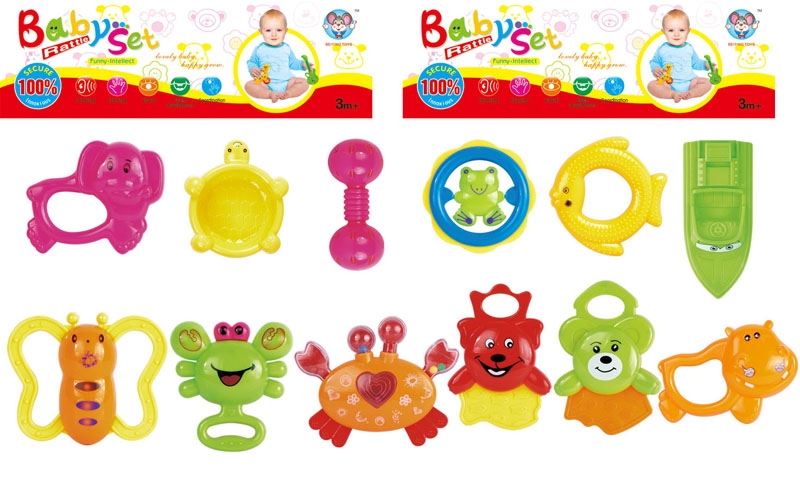 BABY RATTLE (6 PCS, 2 ASST.) - HP1105377