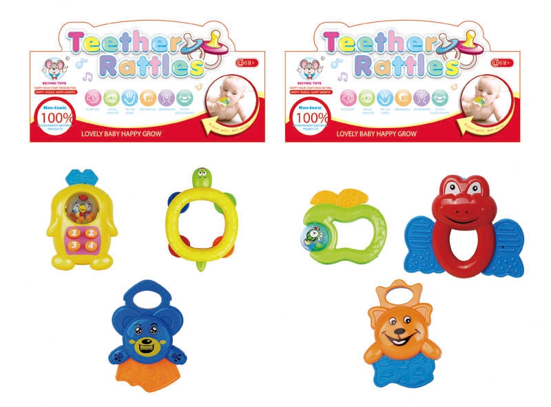 BABY RATTLE (3 PCS, 2 ASST.) - HP1105389
