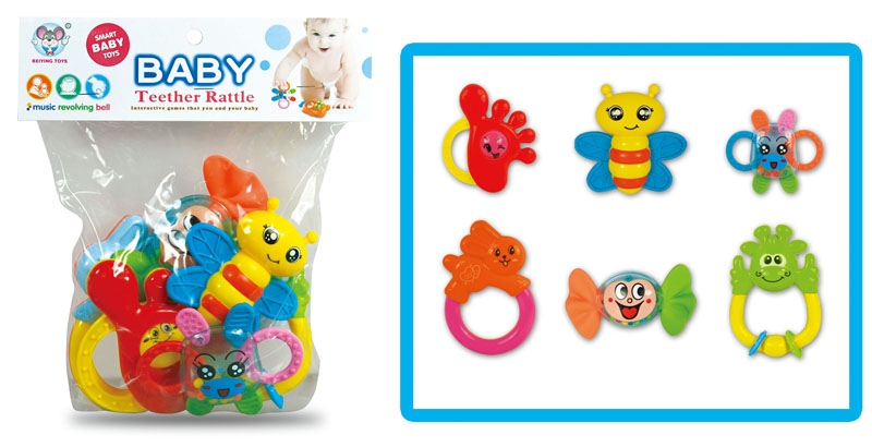 BABY RATTLE (6 PCS) - HP1105408