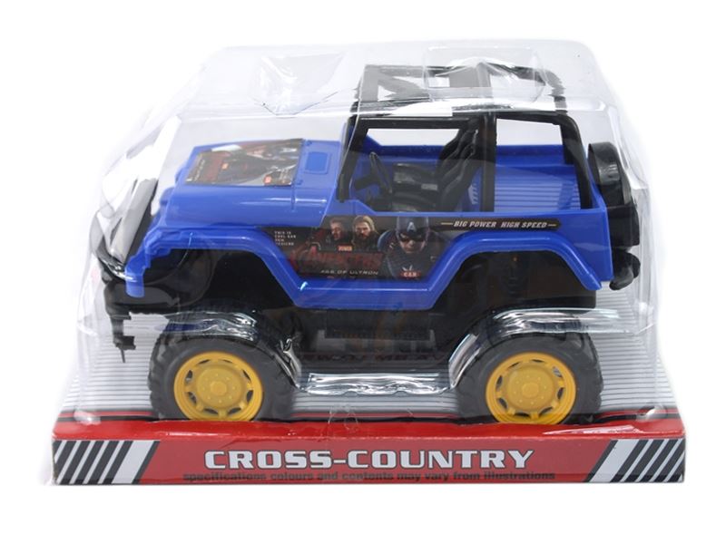 FRICTION CROSS COUNTRY CAR RED & BIU - HP1105578