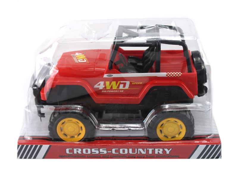 FRICTION CROSS COUNTRY CAR RED & YELLOW - HP1105579