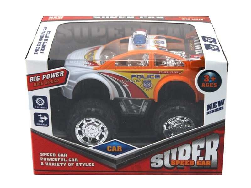 FRICTION POLICE CAR RED & BIU & ORANGE - HP1105580