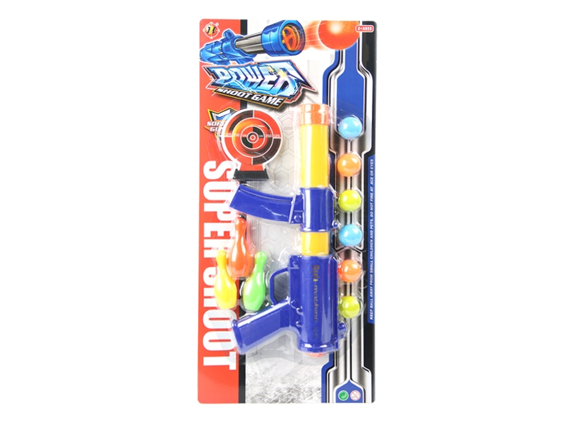SOFT SHOOTING GUN SET RED & BIU & GREEN - HP1105841