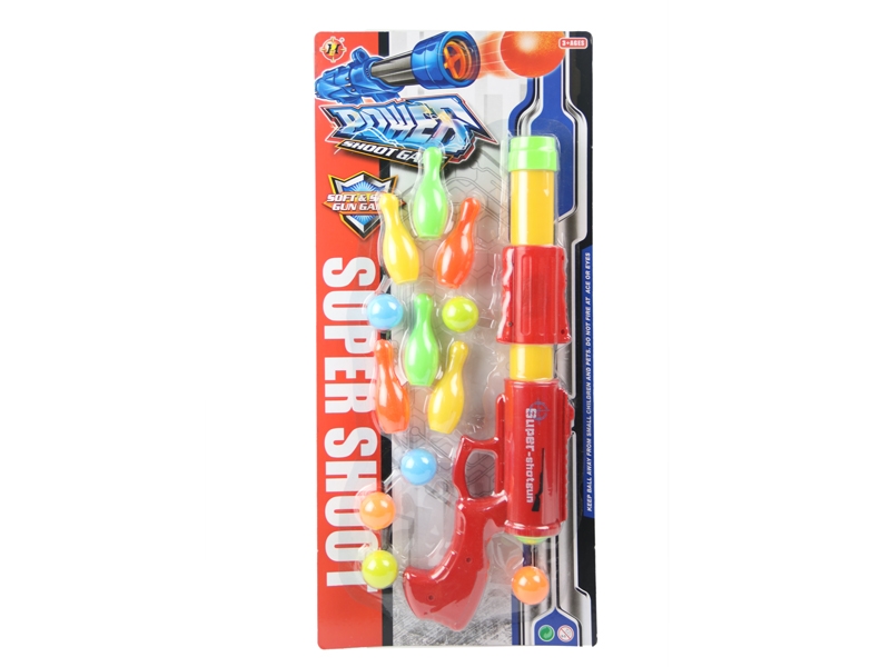 SOFT SHOOTING GUN SET RED & BIU & GREEN - HP1105842