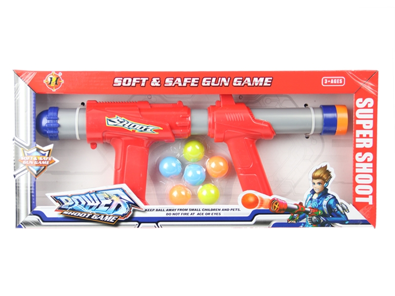 SOFT SHOOTING GUN SET RED & BIU - HP1105847