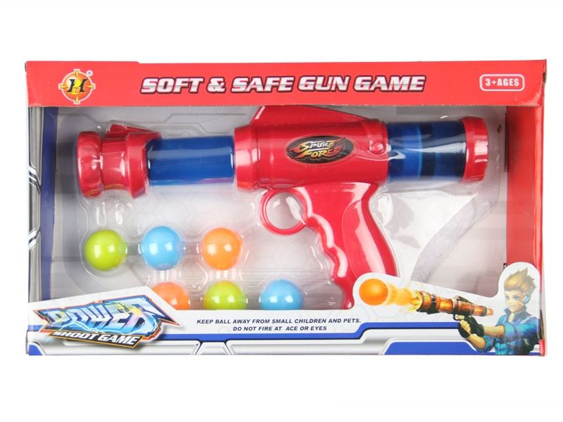 SOFT SHOOTING GUN SET RED & BIU &  BLACK - HP1105855