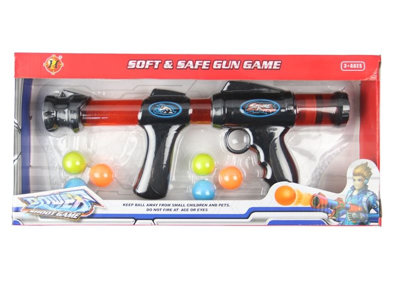 SOFT SHOOTING GUN SET RED & BIU &  BLACK - HP1105856