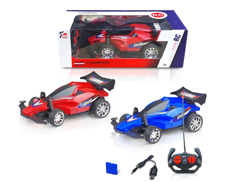 1:16四通跑车遥控车（包电）带USB红、蓝2色 - HP1105875
