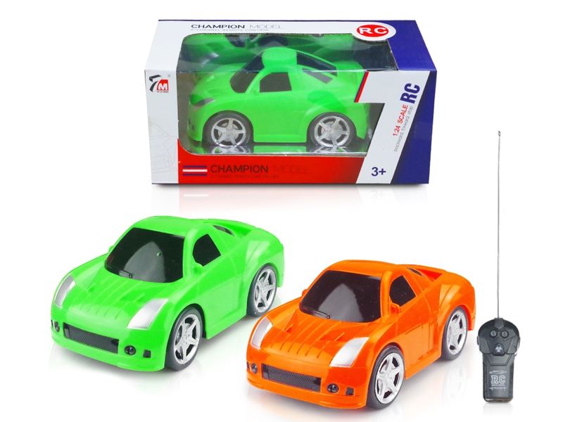 1:24二通Q版克莱斯勒遥控车桔红、绿2色 - HP1105878