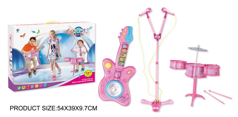 ELECTRONIC GUITAR + MICROPHONE + JAZZ DURM - HP1106354