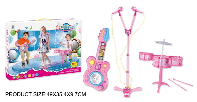 ELECTRONIC GUITAR + MICROPHONE + JAZZ DURM - HP1106355