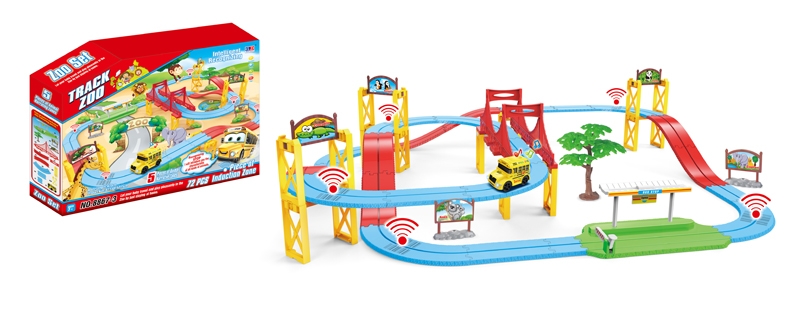 B/O TRACK TRAVEL CAR W/LIGHT & MUSIC & PHONETIC SOUND, INTELLIGENCE DISTINGUISHING FUNCTION (477 CM) - HP1106405