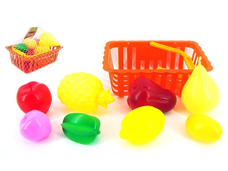 BASKET WITH FRUIT 8PCS - HP1107417
