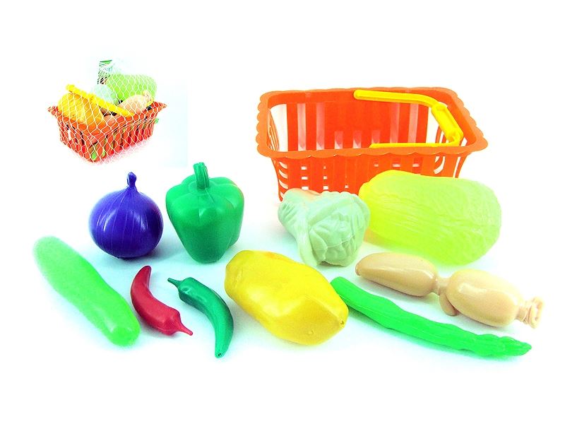 BASKET WITH VEGETABLES 10PCS - HP1107418