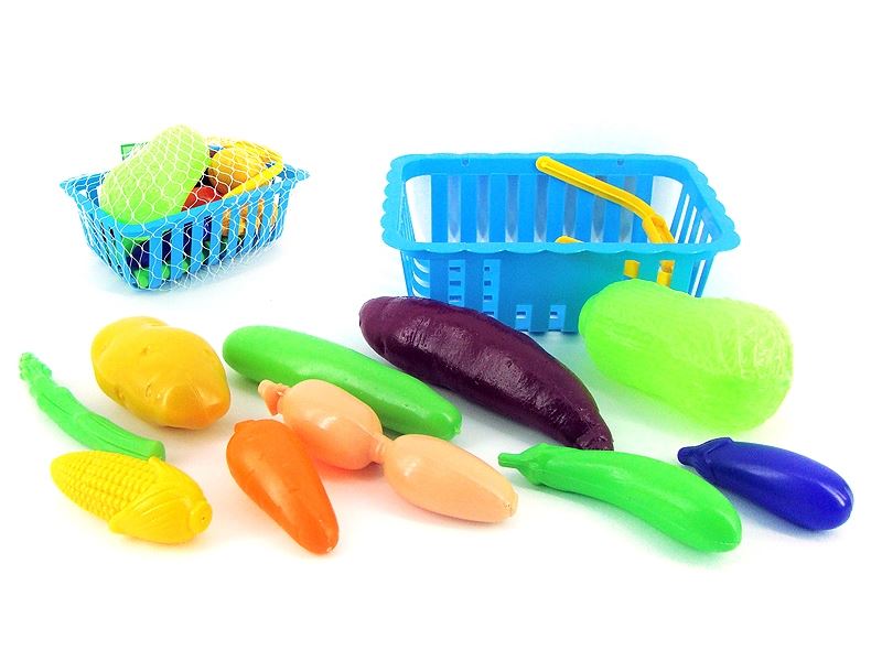 BASKET WITH VEGETABLES 10PCS - HP1107421