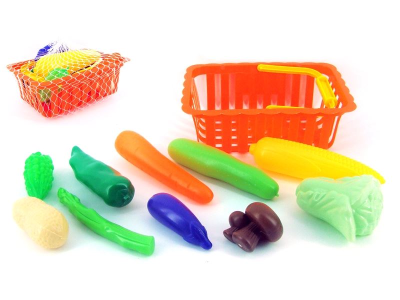 BASKET WITH VEGETABLES 10PCS  11PCS - HP1107426