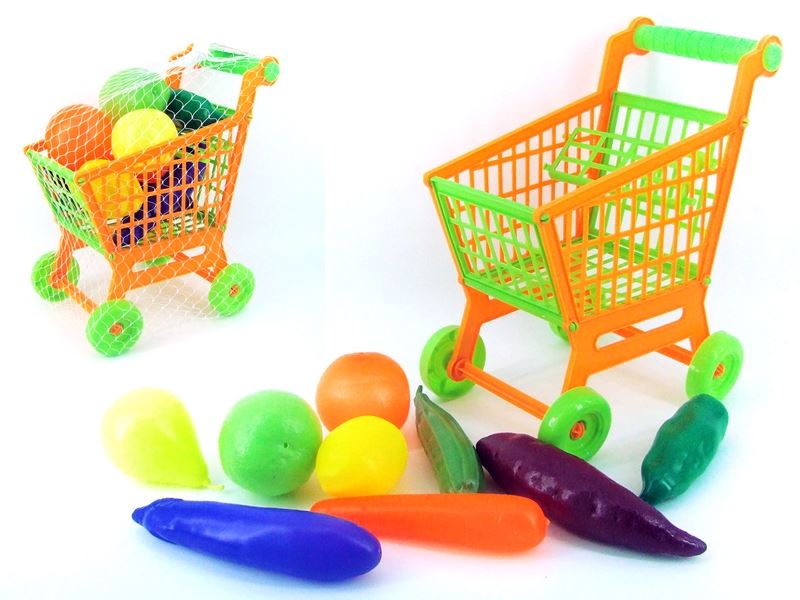 TROLLEY WITH VEGETABLES AND FRUITS 9PCS - HP1107434