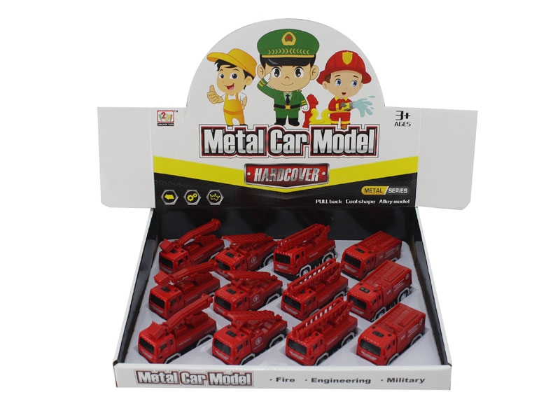 METAL PULL BACK CAR 12PCS - HP1107752