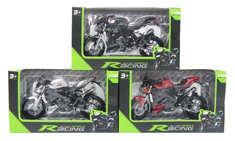 1:12 FREE WHEEL ALLOY METAL MOTORCYCLE (3 COLORS) - HP1108230