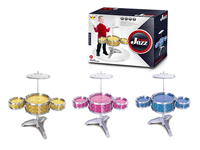 DRUM SET  GOLD & RED & BIU - HP1108566