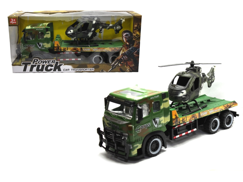FRICTION MILITARY CAR W/PLANE - HP1109116