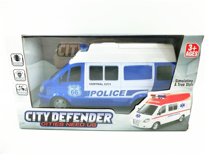 电动万向警车带灯光音乐 - HP1109282