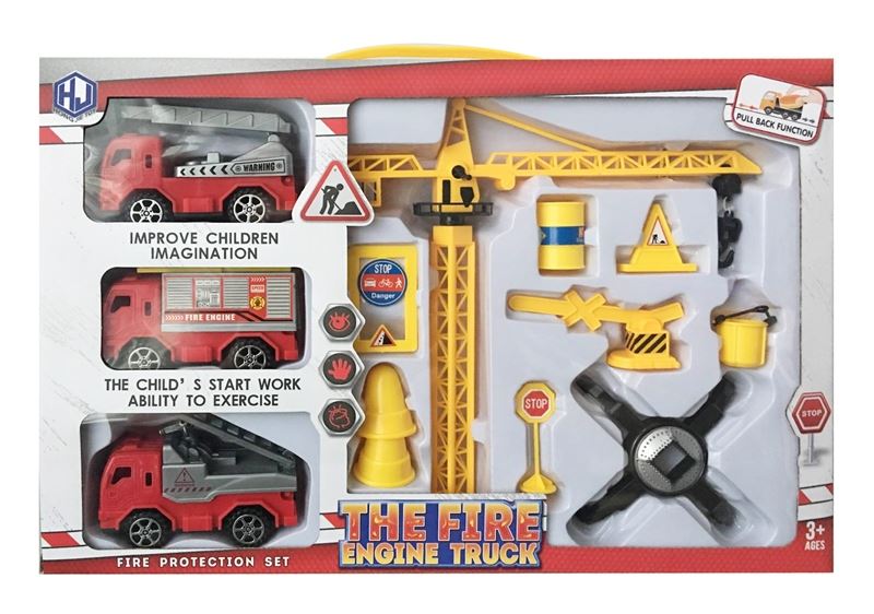 PULL BACK FIRE ENGINE SET (2 ASST.) - HP1109403