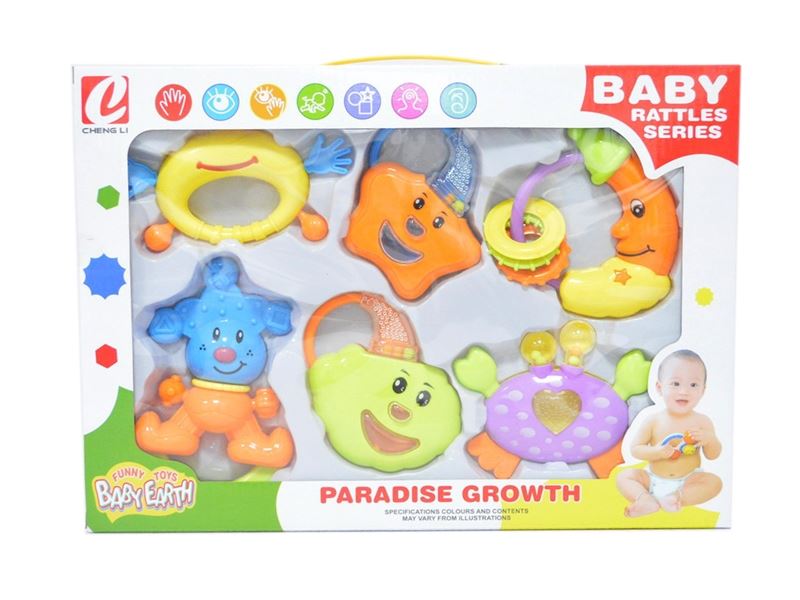 BABY RATTLE 6PCS - HP1109609