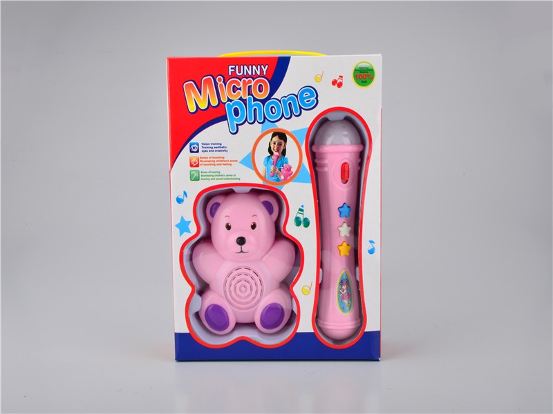 MICROPHONE W/LIGHT&MUSIC, PINK,YELLOW - HP1109657