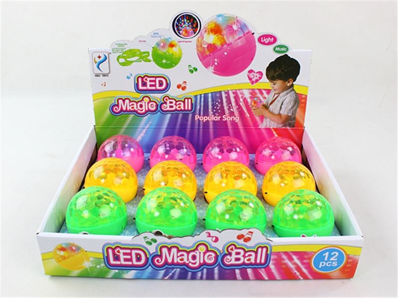 BALL W/MUSIC&LIGHT 12PCS/DISPLAY BOX - HP1109660