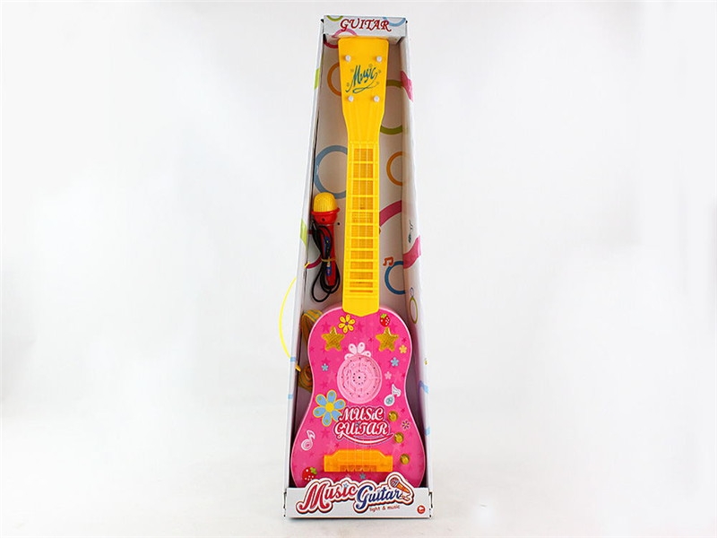 GUITAR W/MICROPHONE, W/MUSIC&LIGHT,PINK,BLUE - HP1109661
