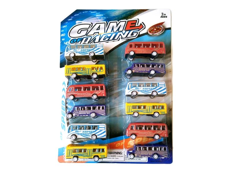 PULL BACK THE CAR 12 ASST., 4 COLORS - HP1110312