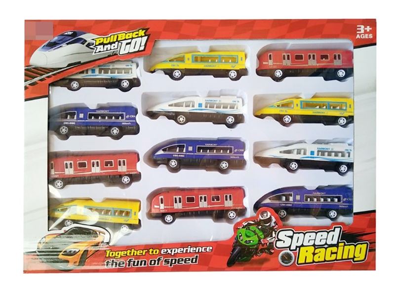 PULL BACK THE CAR 12 ASST., 4 COLORS - HP1110315
