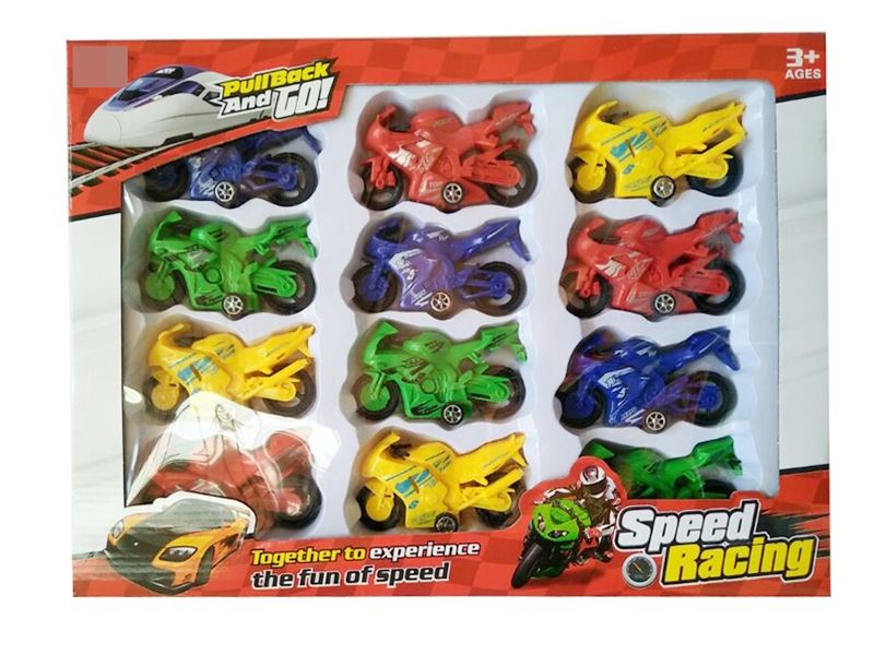 PULL BACK THE CAR 12 ASST., 4 COLORS - HP1110317