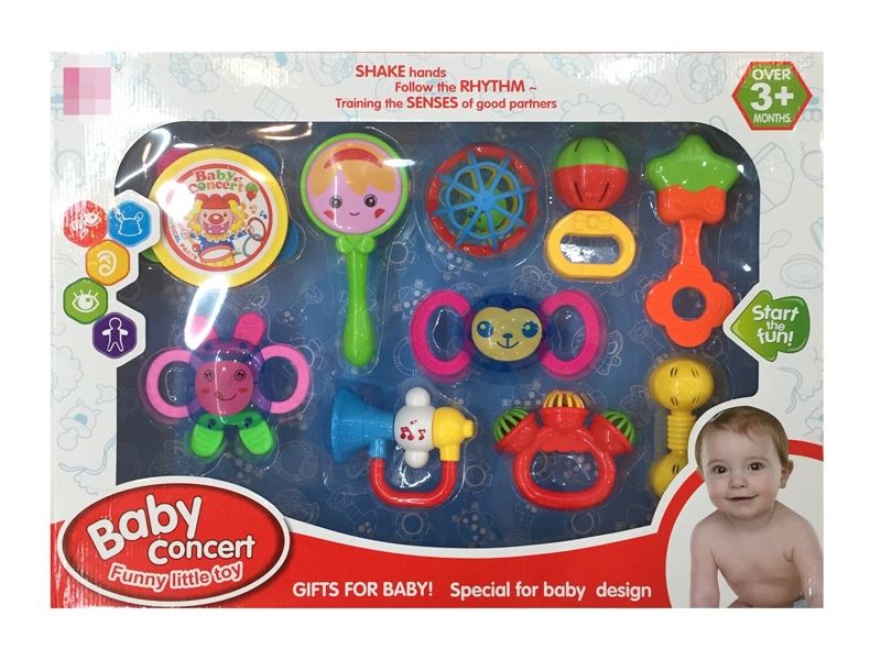 BABY RATTLE 10PCS - HP1110492