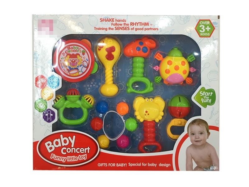 BABY RATTLE 8PCS - HP1110494