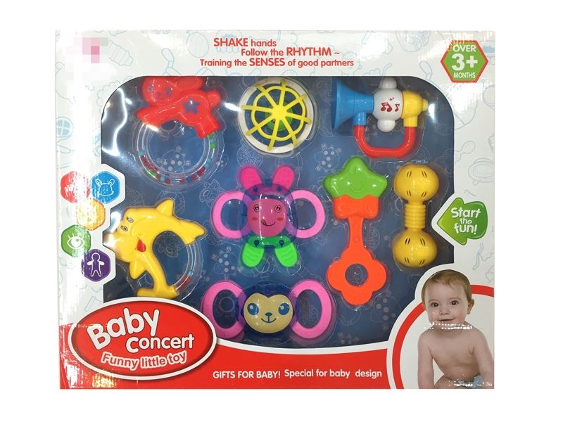 BABY RATTLE 8PCS - HP1110497