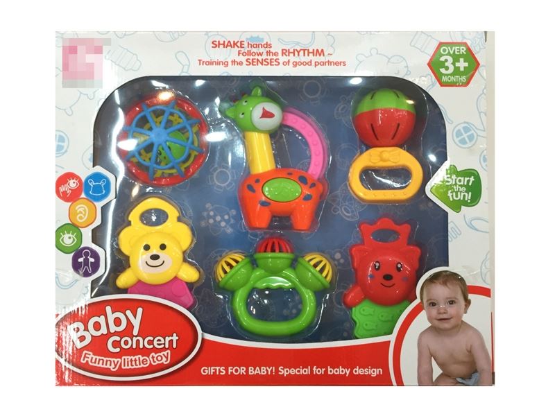 BABY RATTLE 6PCS - HP1110499