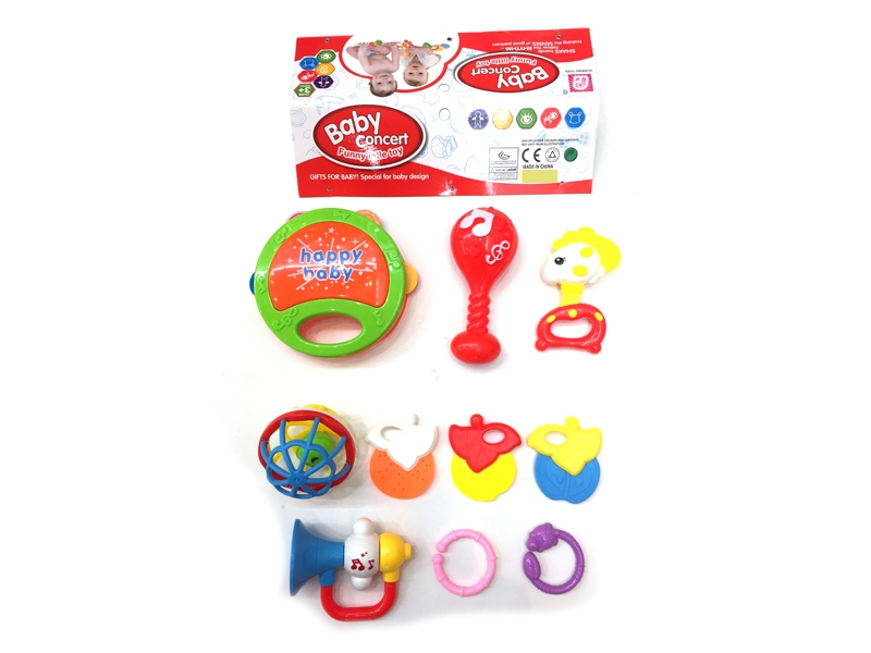 BABY RATTLE 10PCS - HP1110514