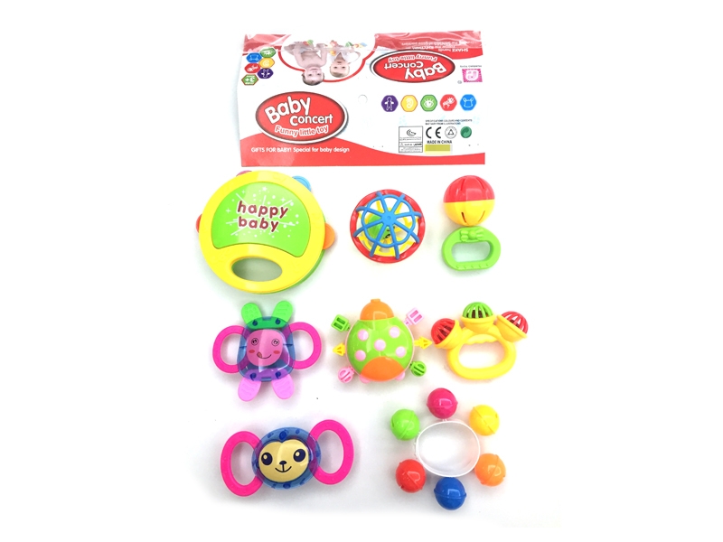 BABY RATTLE 8PCS - HP1110515
