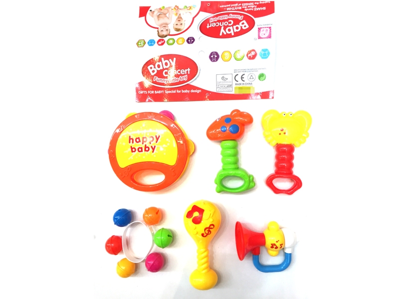 BABY RATTLE 6PCS - HP1110517