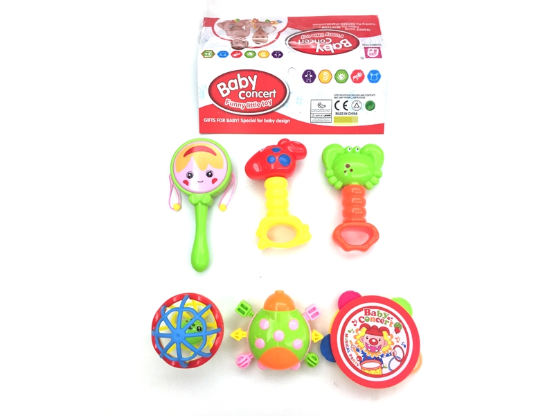 BABY RATTLE 6PCS - HP1110521
