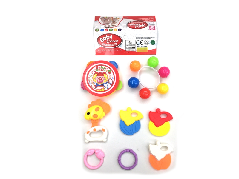 BABY RATTLE 8PCS - HP1110524