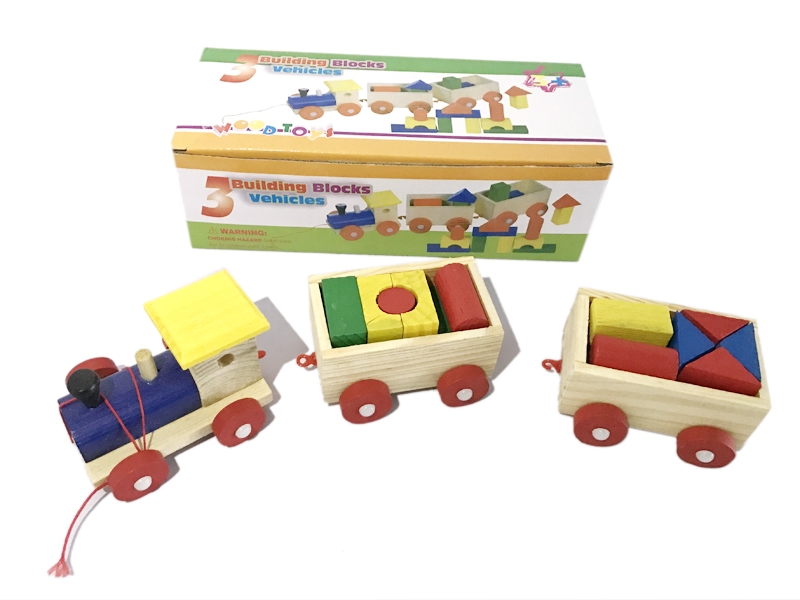 WOODEN BUILDING BLOCKS VEHICLES - HP1110977