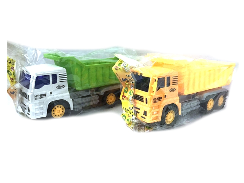 FRICTION CONSTRUCTION CAR SET YELLOW & WHITE - HP1111116