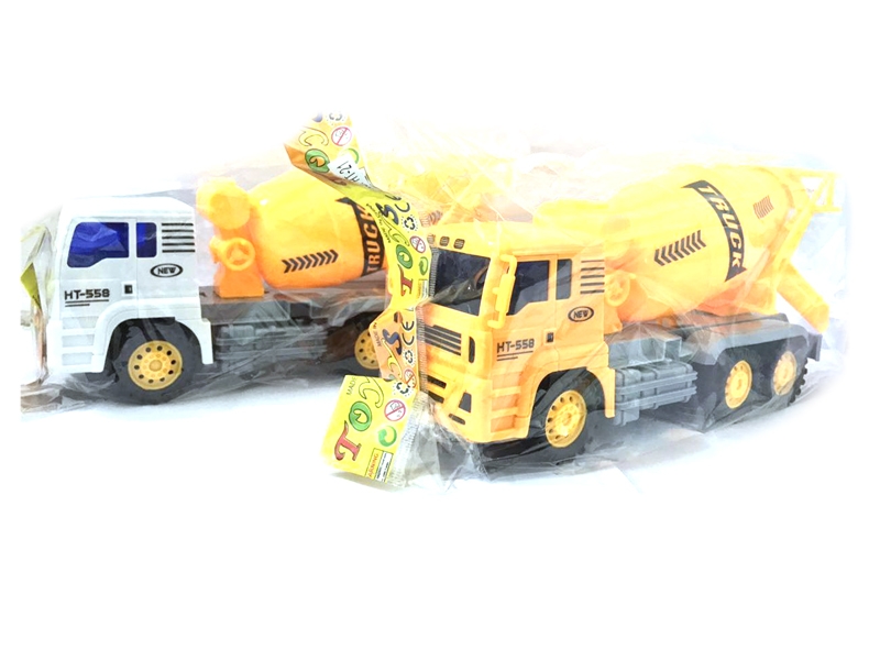 FRICTION CONSTRUCTION CAR SET YELLOW & WHITE - HP1111117