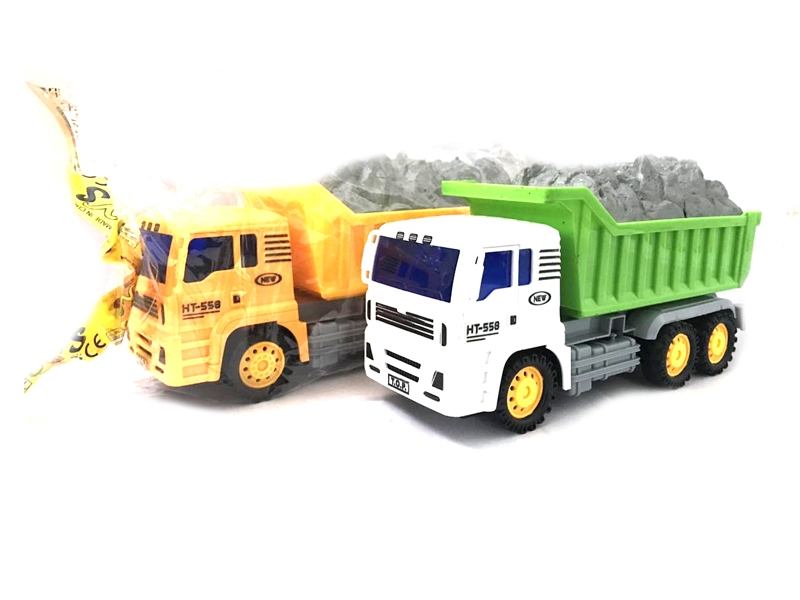 FRICTION CONSTRUCTION CAR SET YELLOW & WHITE - HP1111119