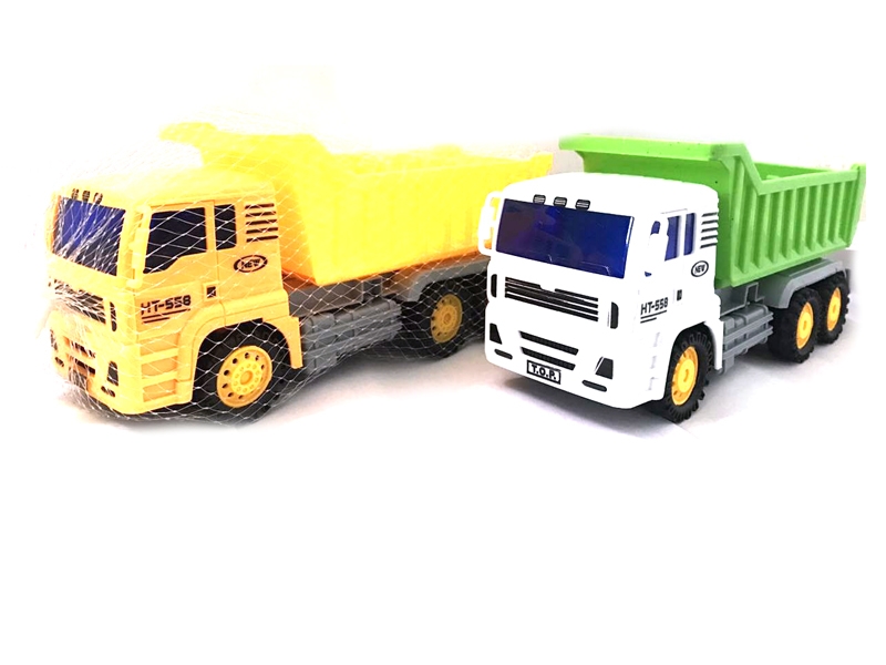 FRICTION CONSTRUCTION CAR SET YELLOW & WHITE - HP1111120