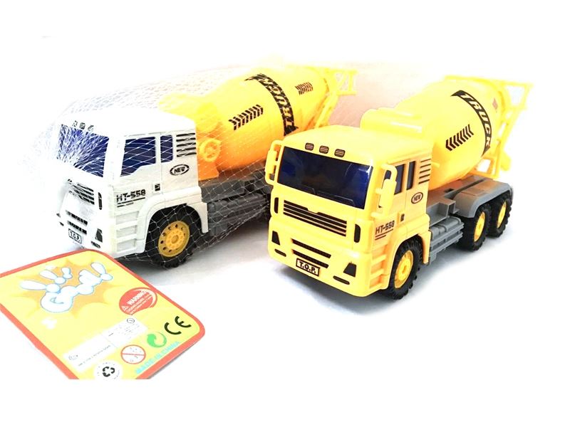FRICTION CONSTRUCTION CAR SET YELLOW & WHITE - HP1111121